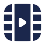 Video Frame Play Vertical SVG Icon